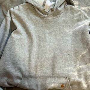 Grey and black Carhart hoodie